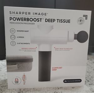 Powerboost Deep Tissue Percussion Full Body Massager w/ Attachments